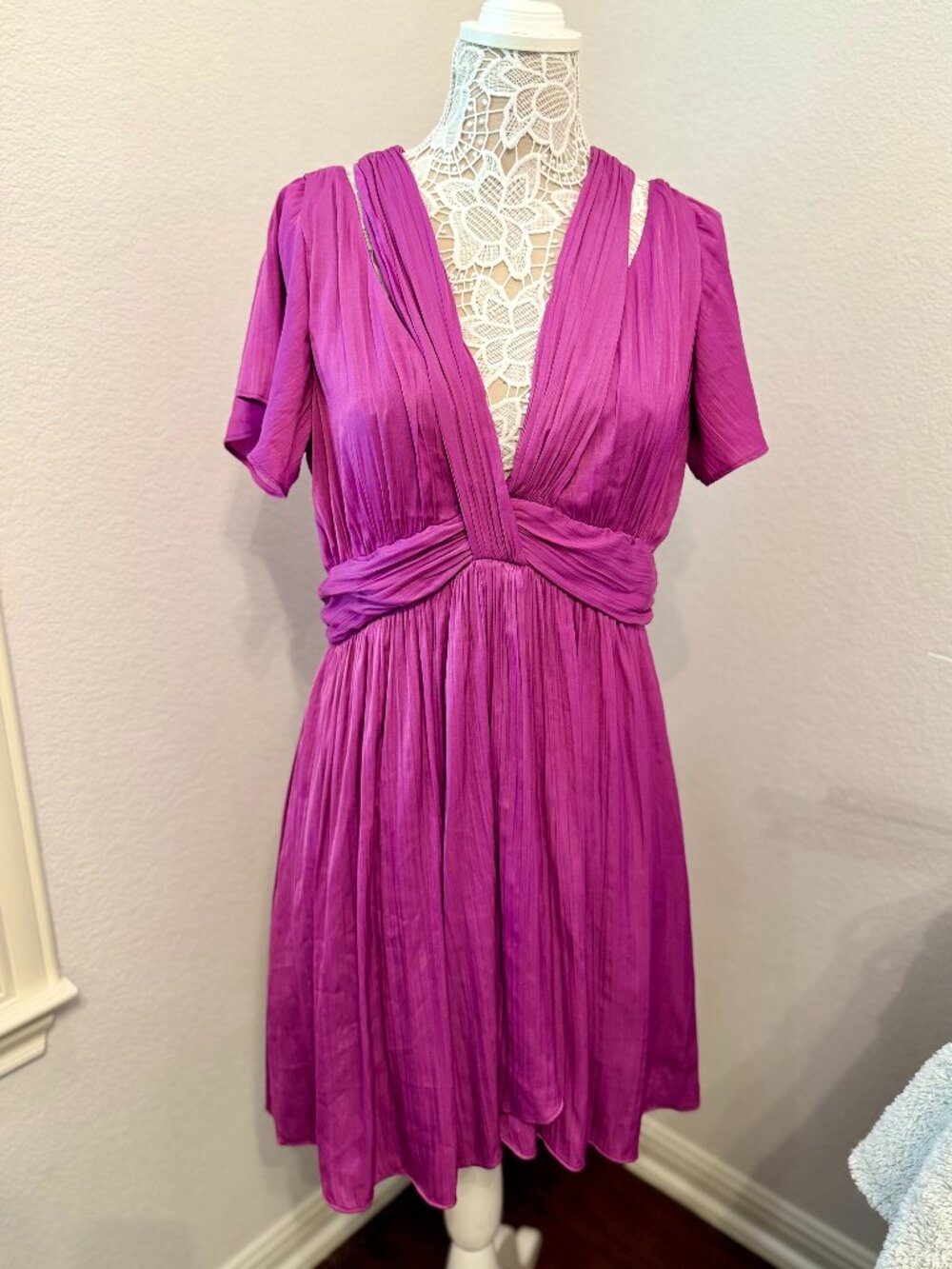 Anthropologie Draped Waist Dress – Size 12